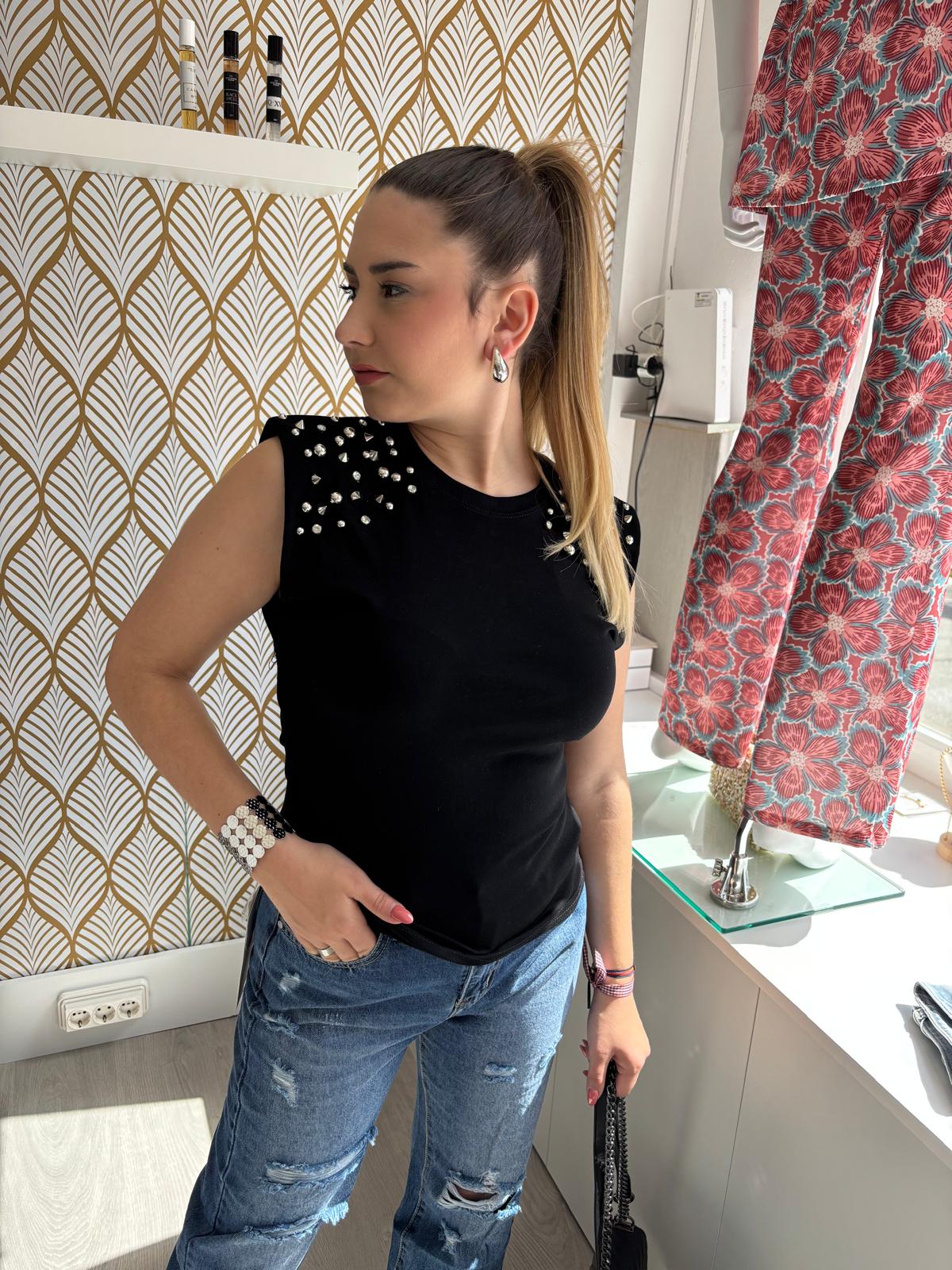 Camiseta Loreana Negra